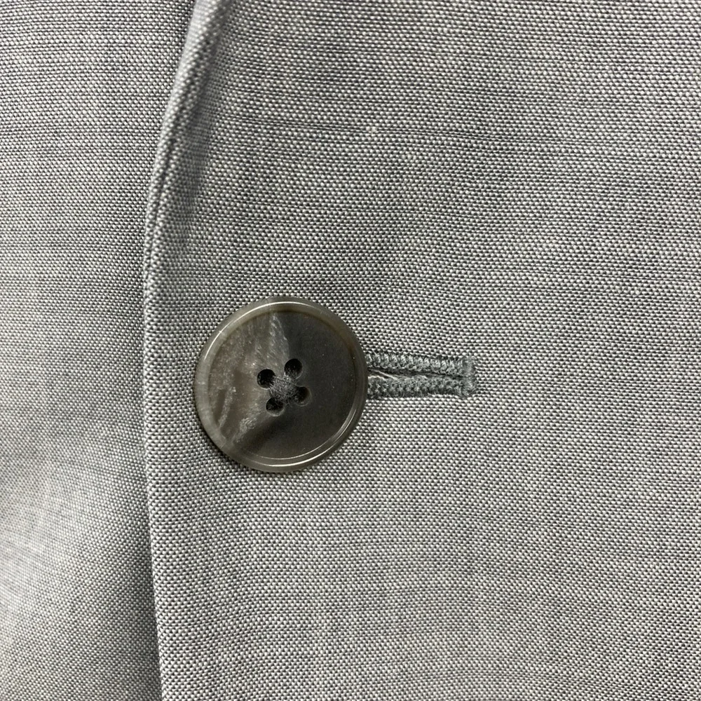 Calvin Klein Men's 2-pc Slim Fit Suit Jacket 42S Pants‎ 38W 32L Wool Blend Grey